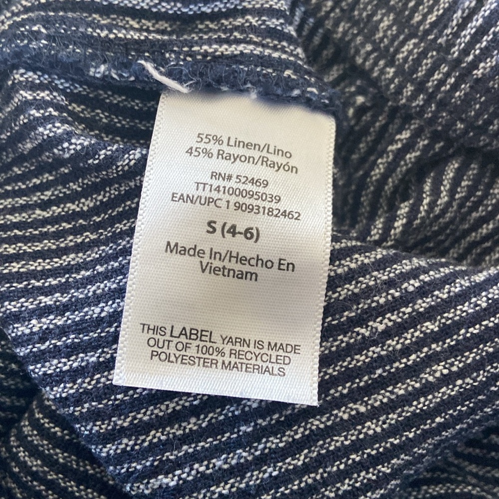 Time and Tru Linen Blend Pull On Pants Size Small - Picture 5 of 7